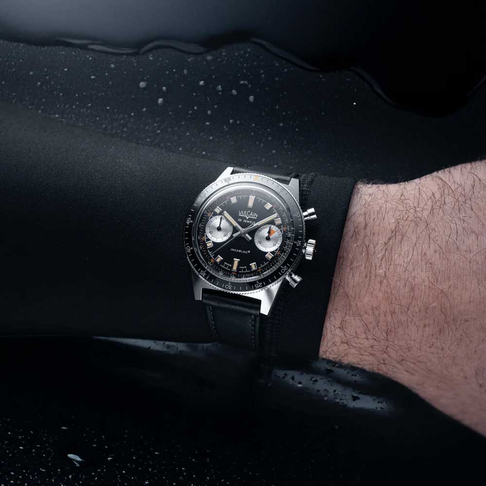 VULCAIN Skindiver Chronograph Black 590176A07.BAC201