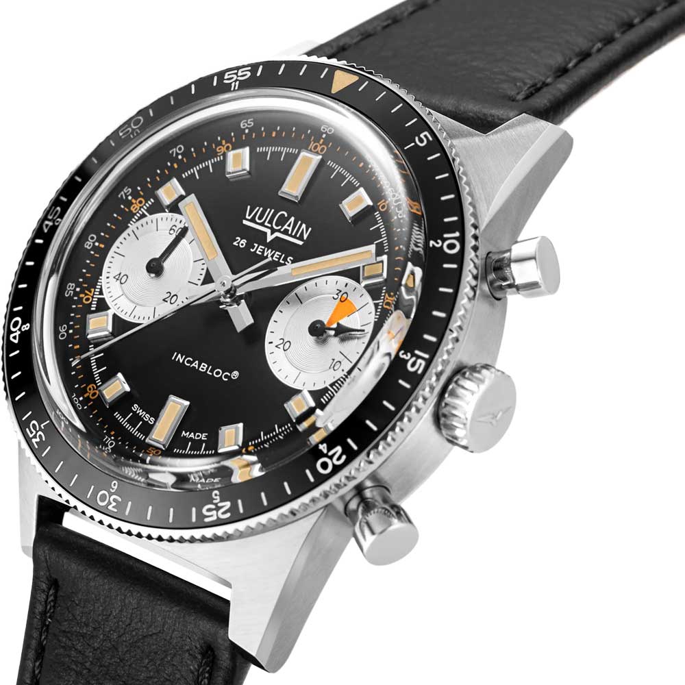 VULCAIN Skindiver Chronograph Black 590176A07.BAC201