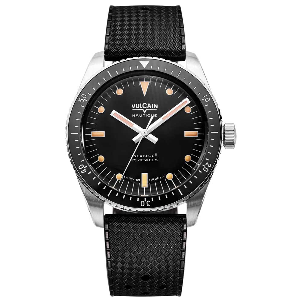 VULCAIN Skindiver Nautique - Black with Khaki Brown Lum