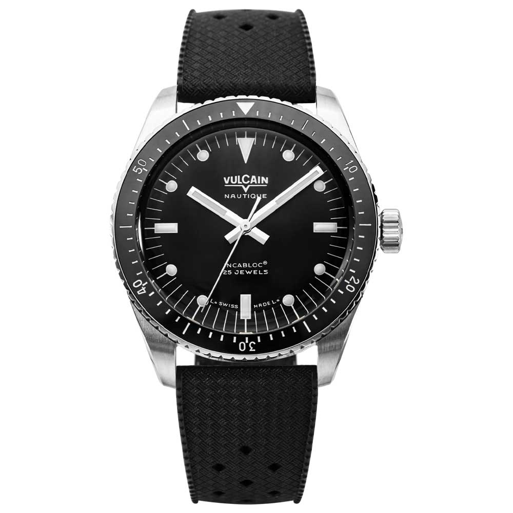 VULCAIN Skindiver Nautique - Black with White Lum