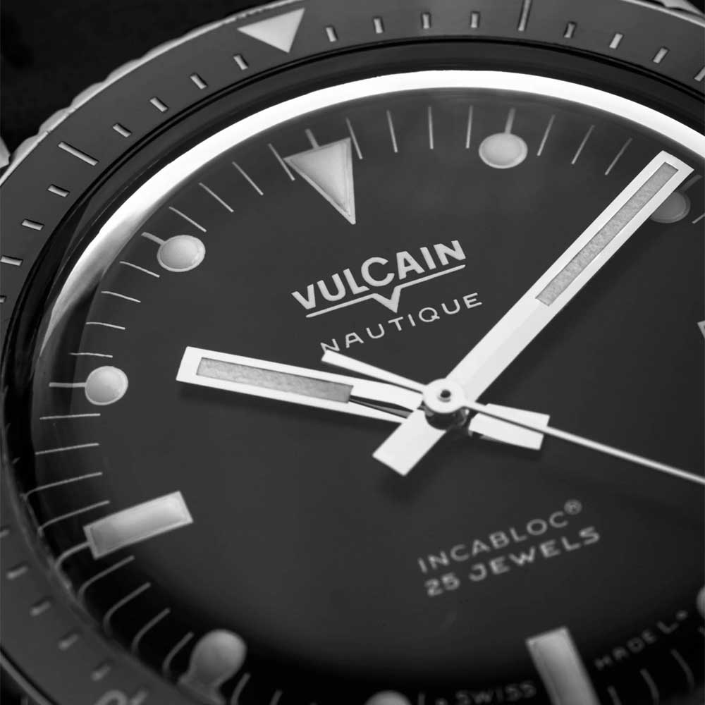 VULCAIN Skindiver Nautique - Black with White Lum