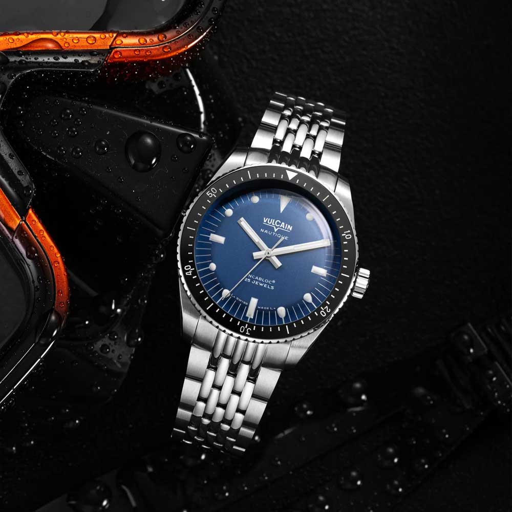 VULCAIN Skindiver Nautique - Blue with White Lum