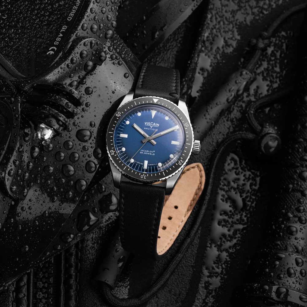 VULCAIN Skindiver Nautique - Blue with White Lum