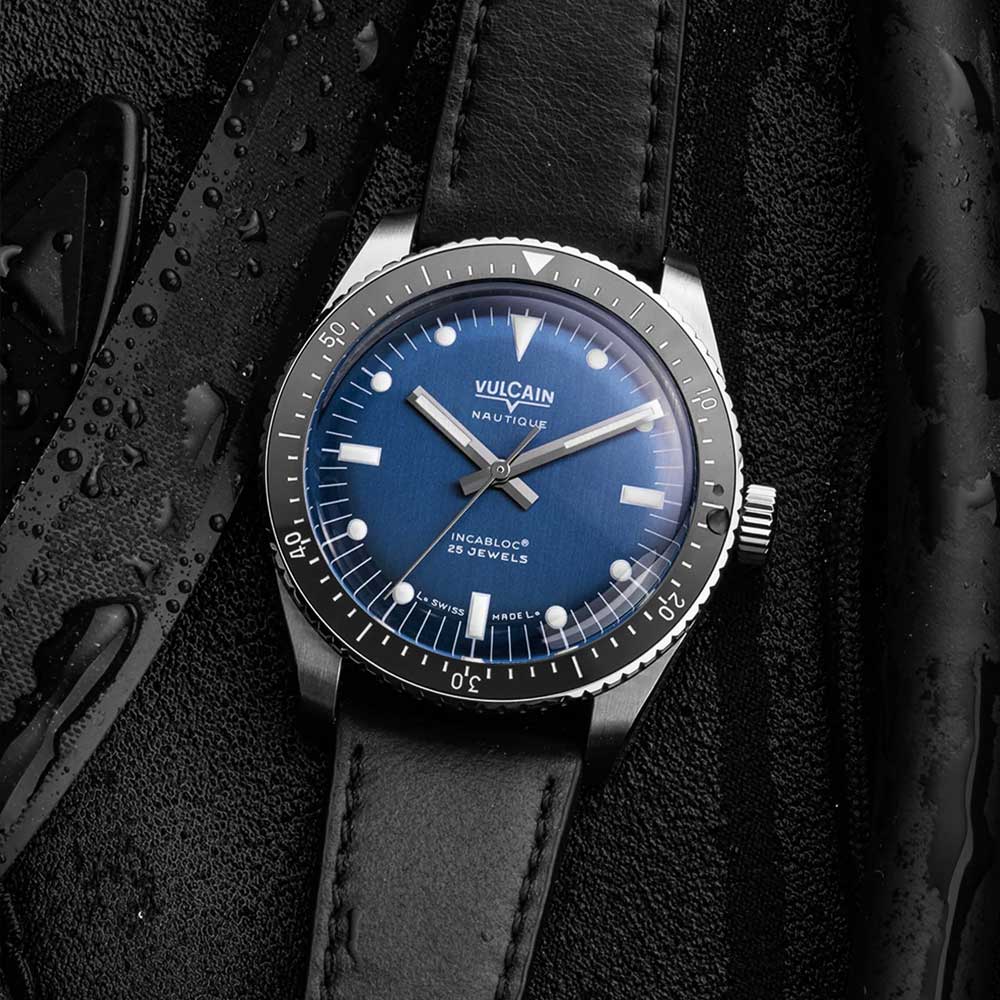 VULCAIN Skindiver Nautique - Blue with White Lum