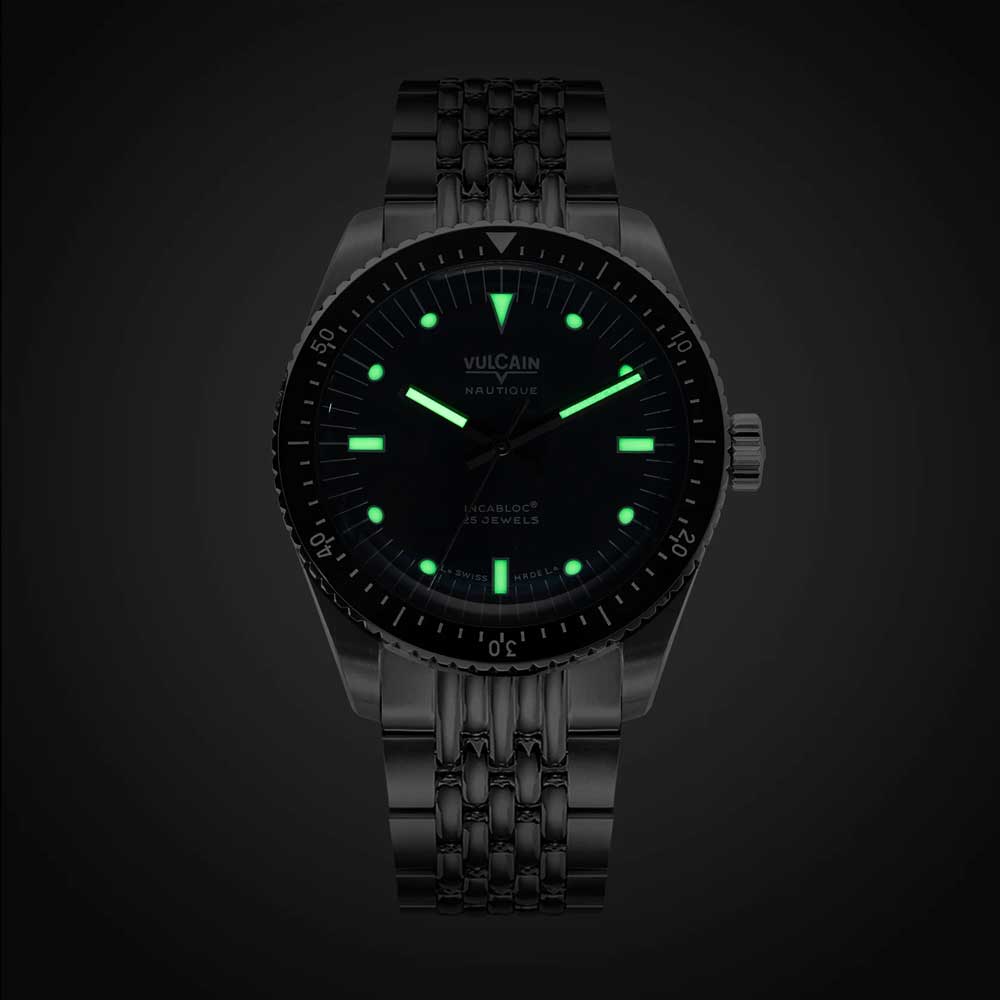 VULCAIN Skindiver Nautique - Blue with White Lum