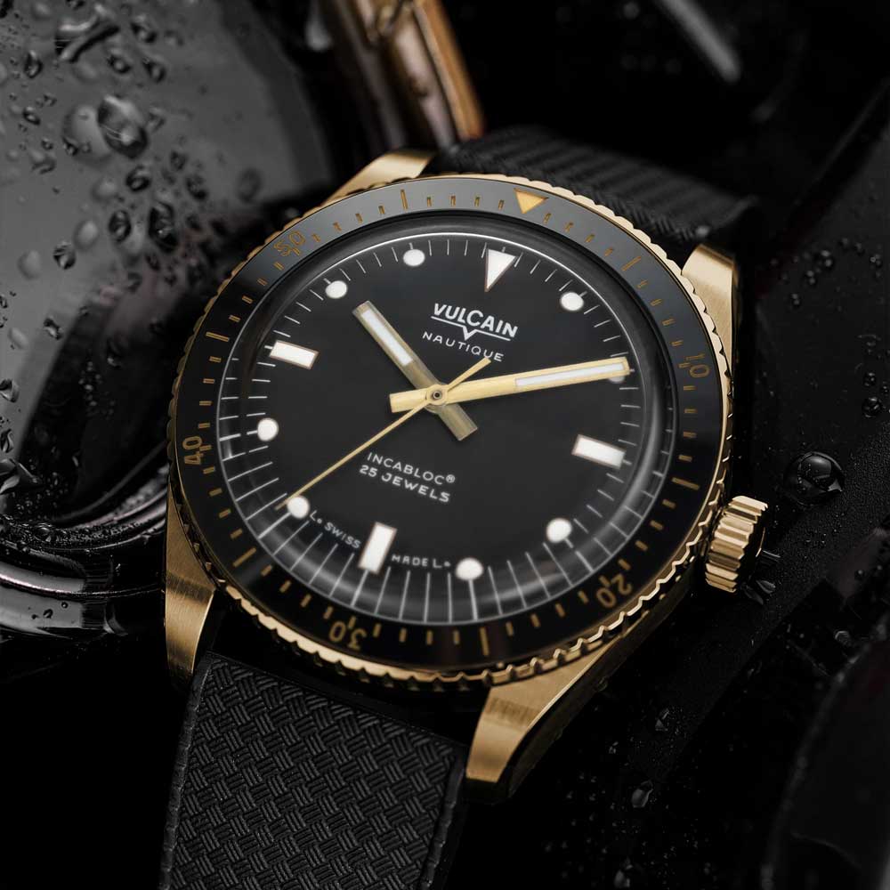 VULCAIN Skindiver Nautique - Bronze & Black