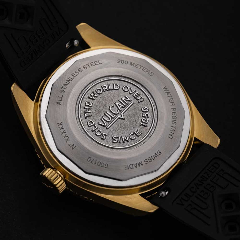 VULCAIN Skindiver Nautique - Gold & Blue