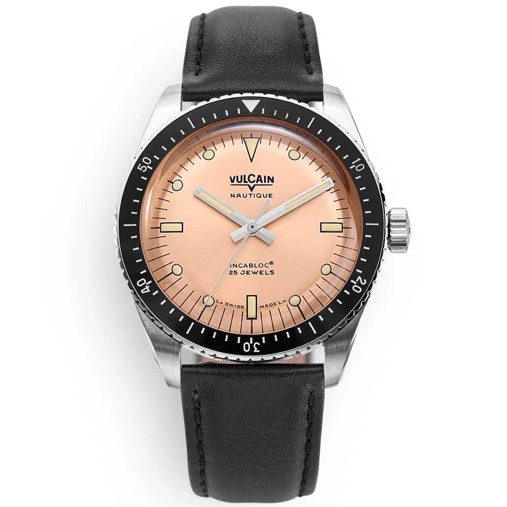 VULCAIN Skindiver Nautique - Salmon Beige Luminova