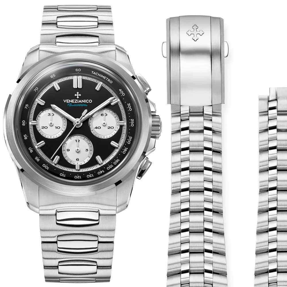 Chronographe Venizianico Bucintoro 42 8221511C noir