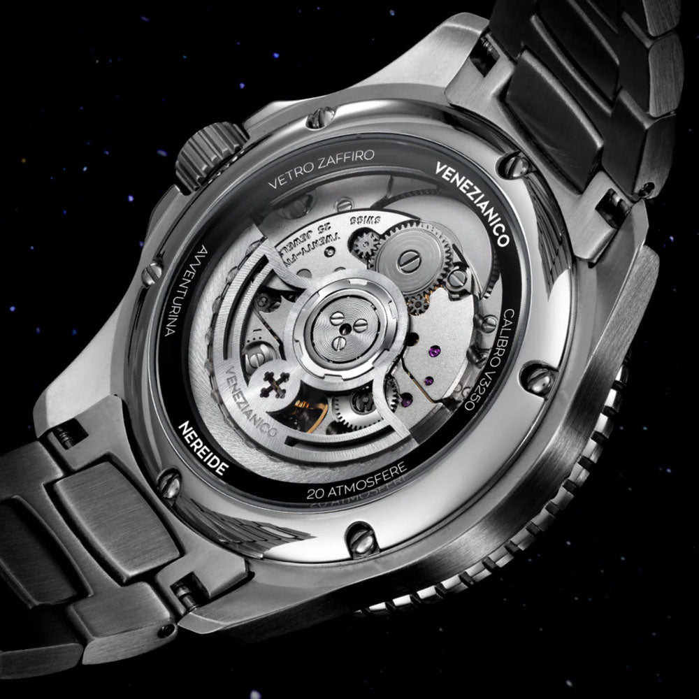 Venezianico Nereide Svart Avventurina NERA 39mm extremt tunn kaliber V3250