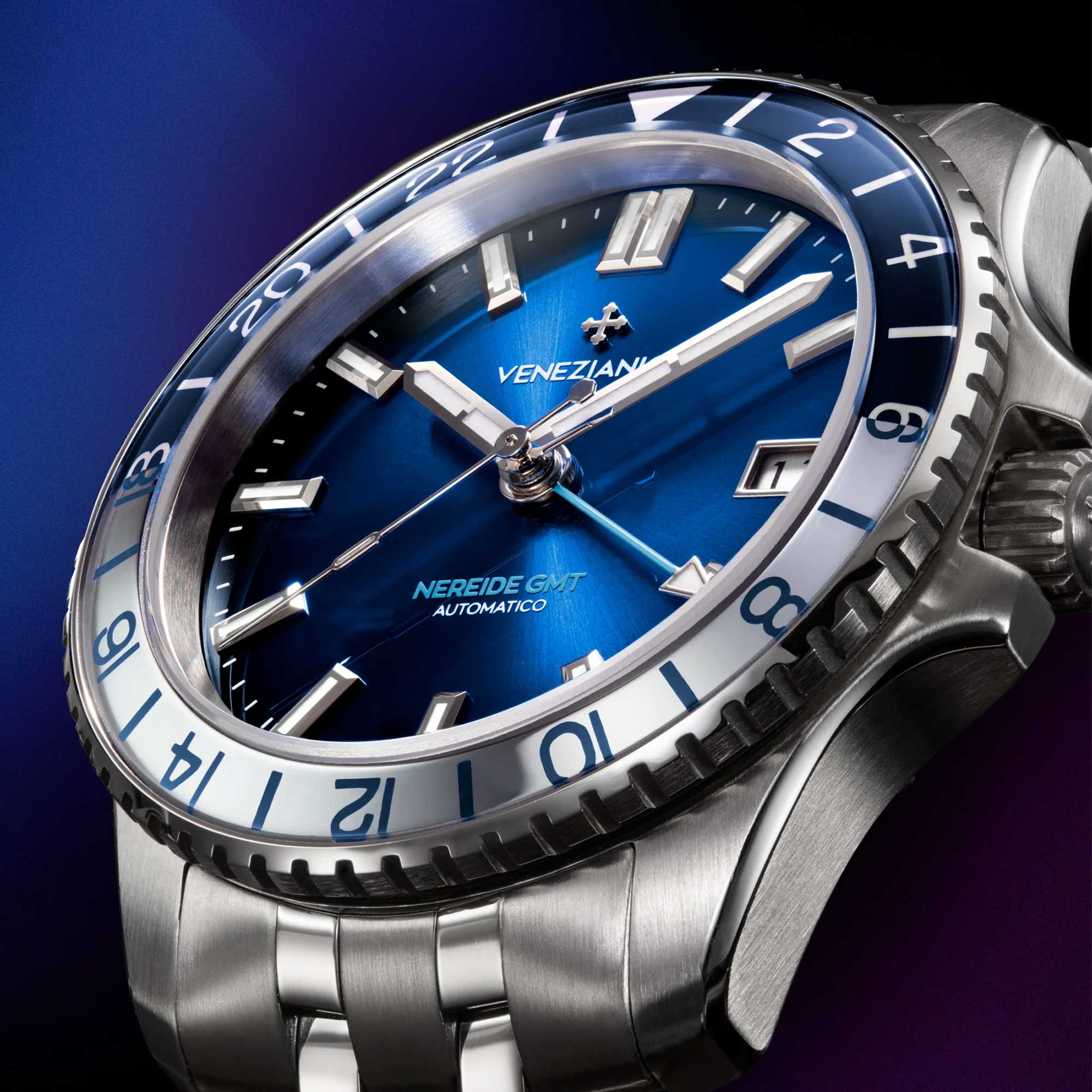 Venezianico Nereide GMT 39 Blau 3521511S