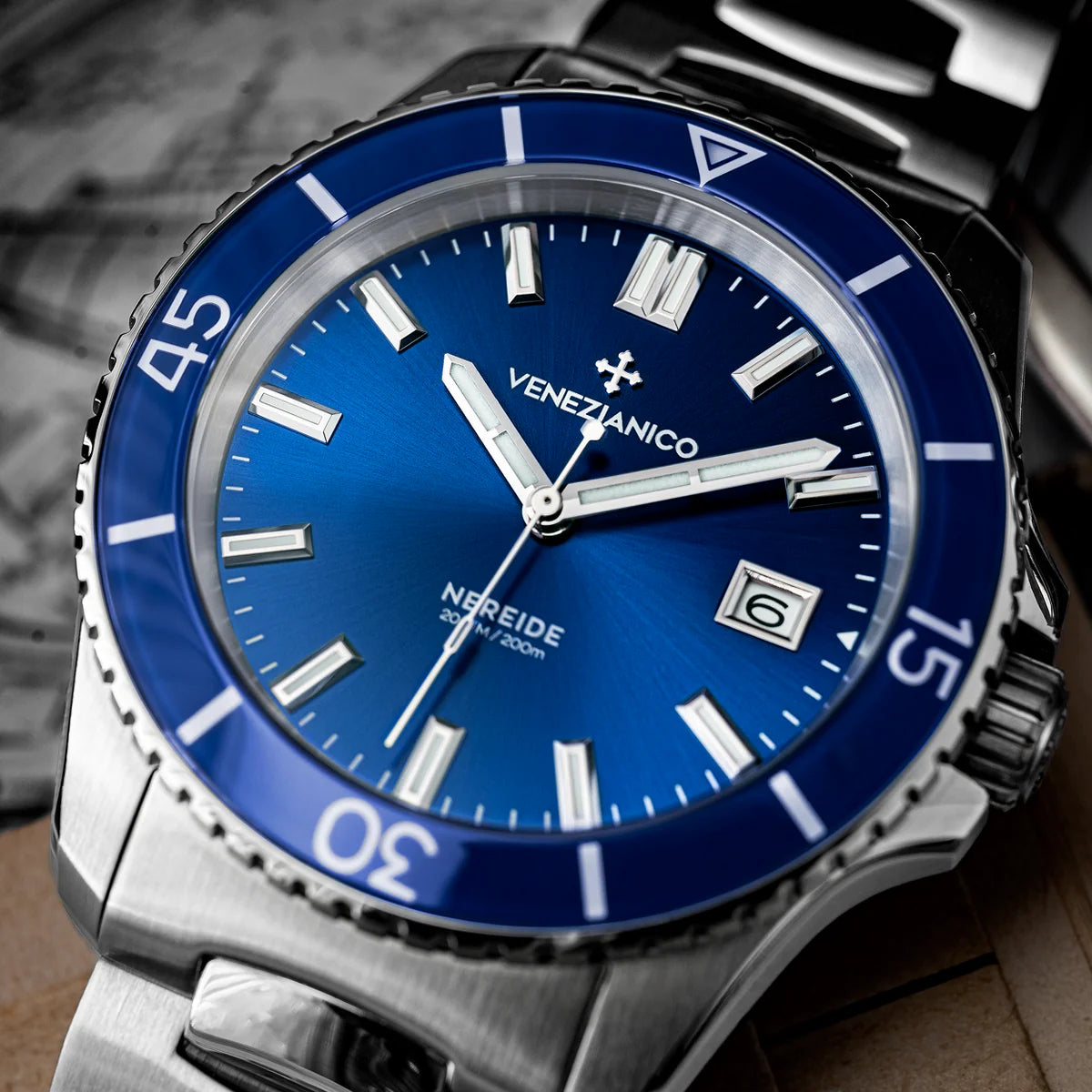 Venezianico Nereide 42 - 3321512C - Dunkelblau Zifferblazz
