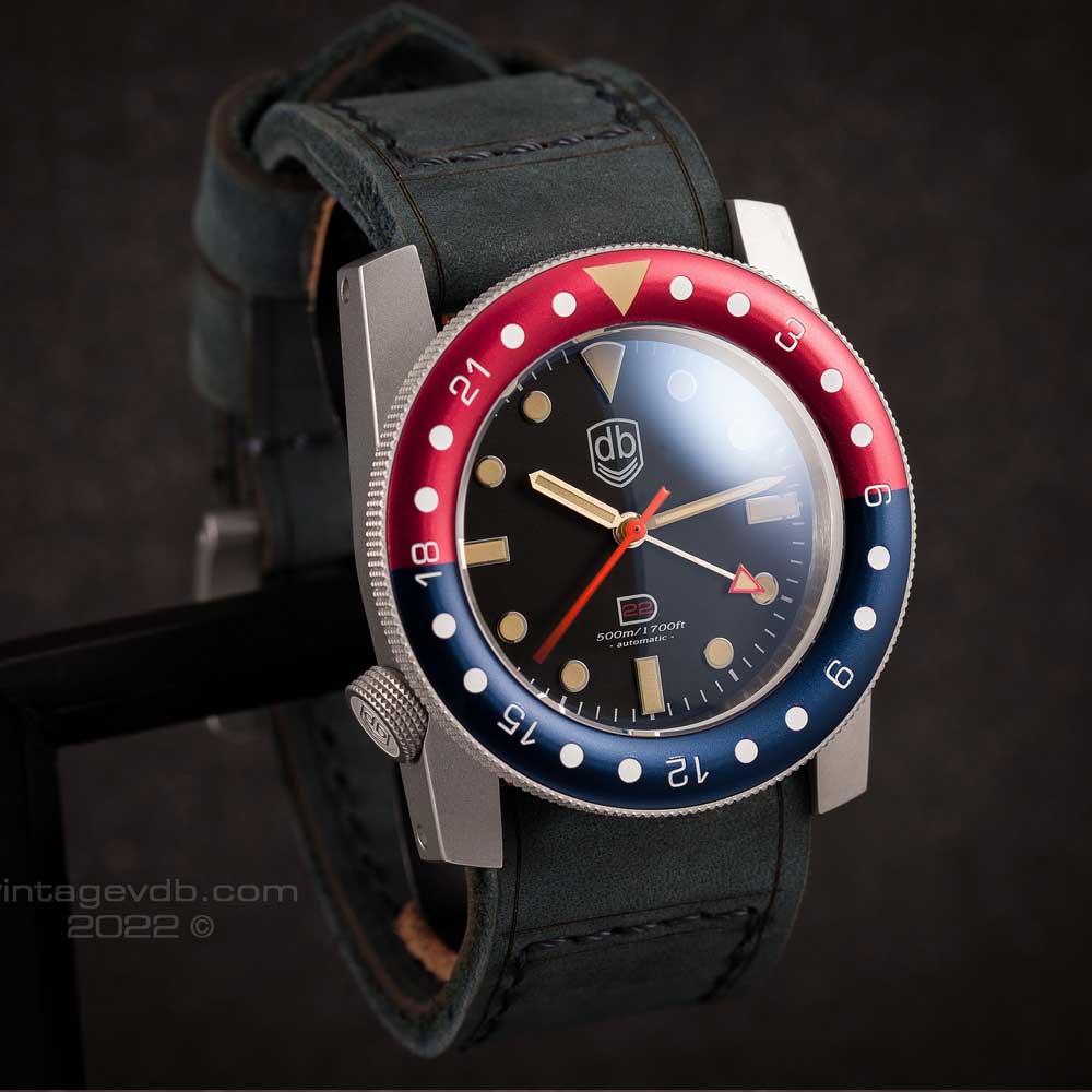 Vintage VDB D22 Pepsi GMT Blasted