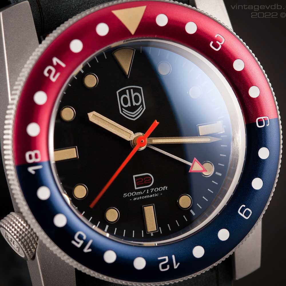 Vintage VDB D22 Pepsi GMT Blasted