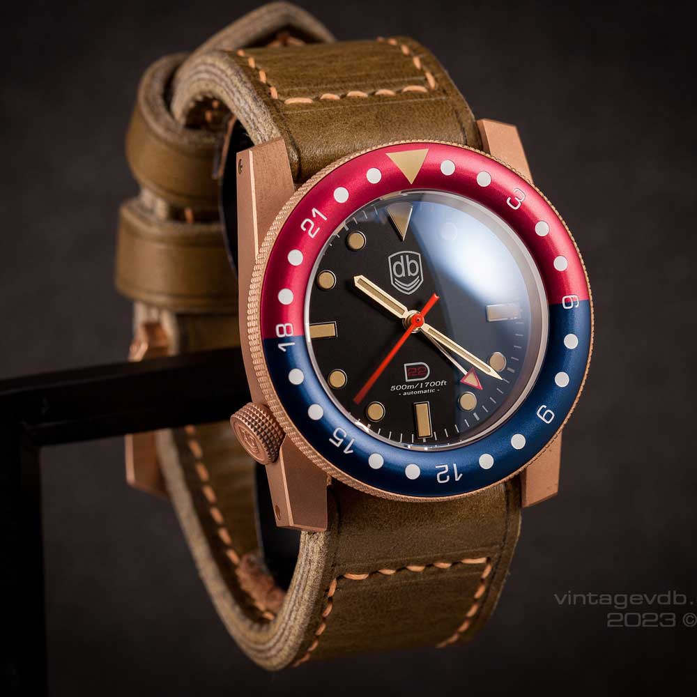 Vintage VDB D22 Pepsi GMT Bronze