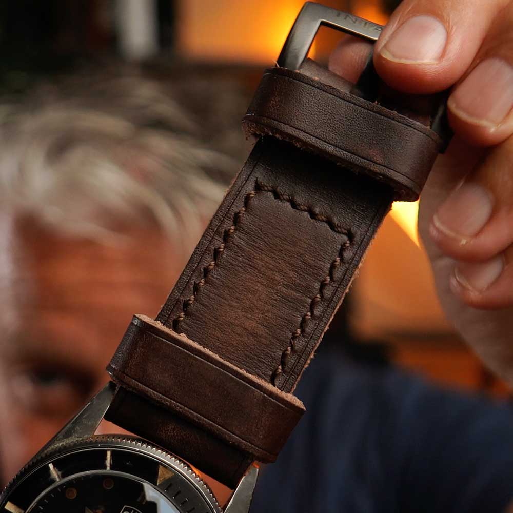 Vintage VDB E23 Historical Black Taucheruhr