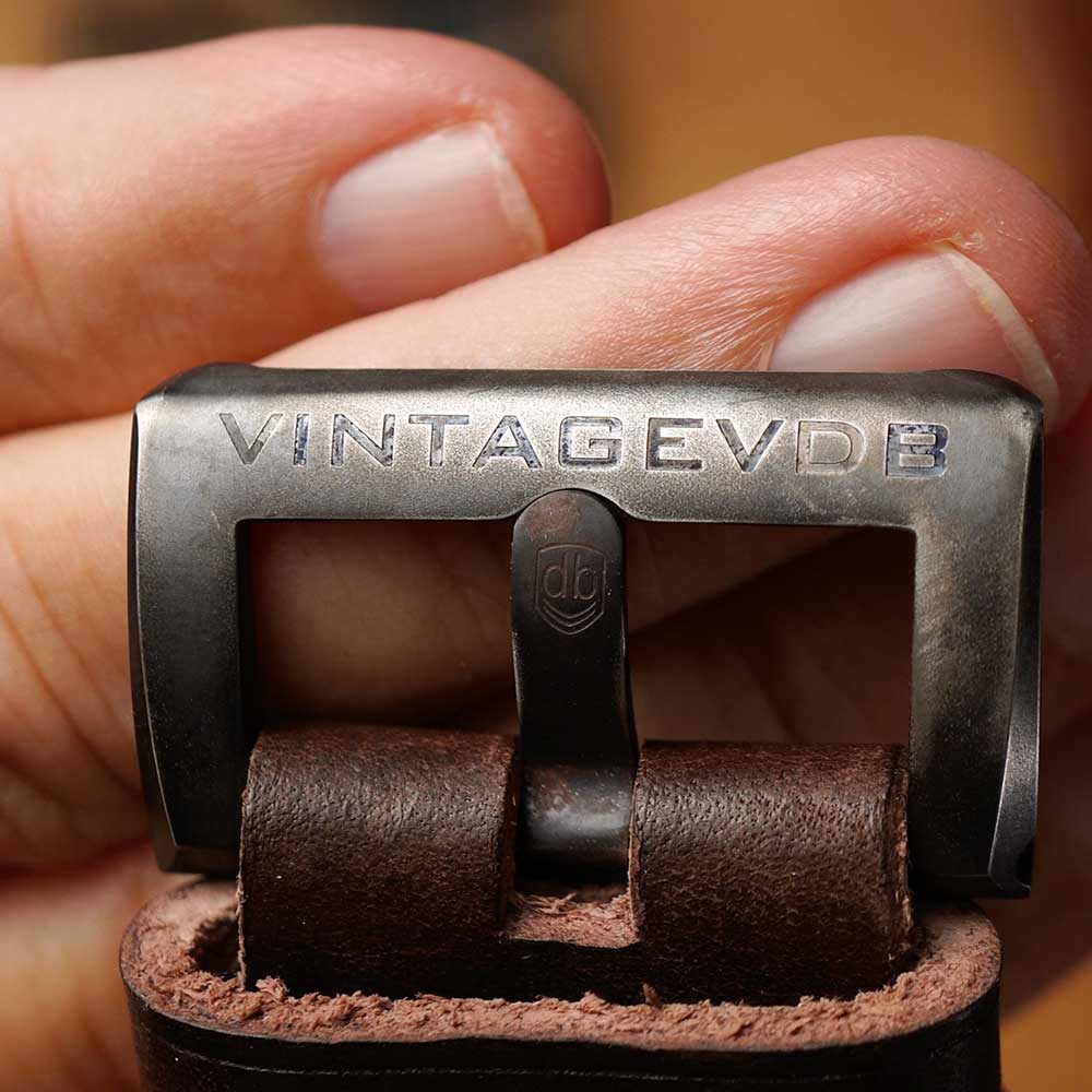 Vintage VDB E23 Historical Black Taucheruhr