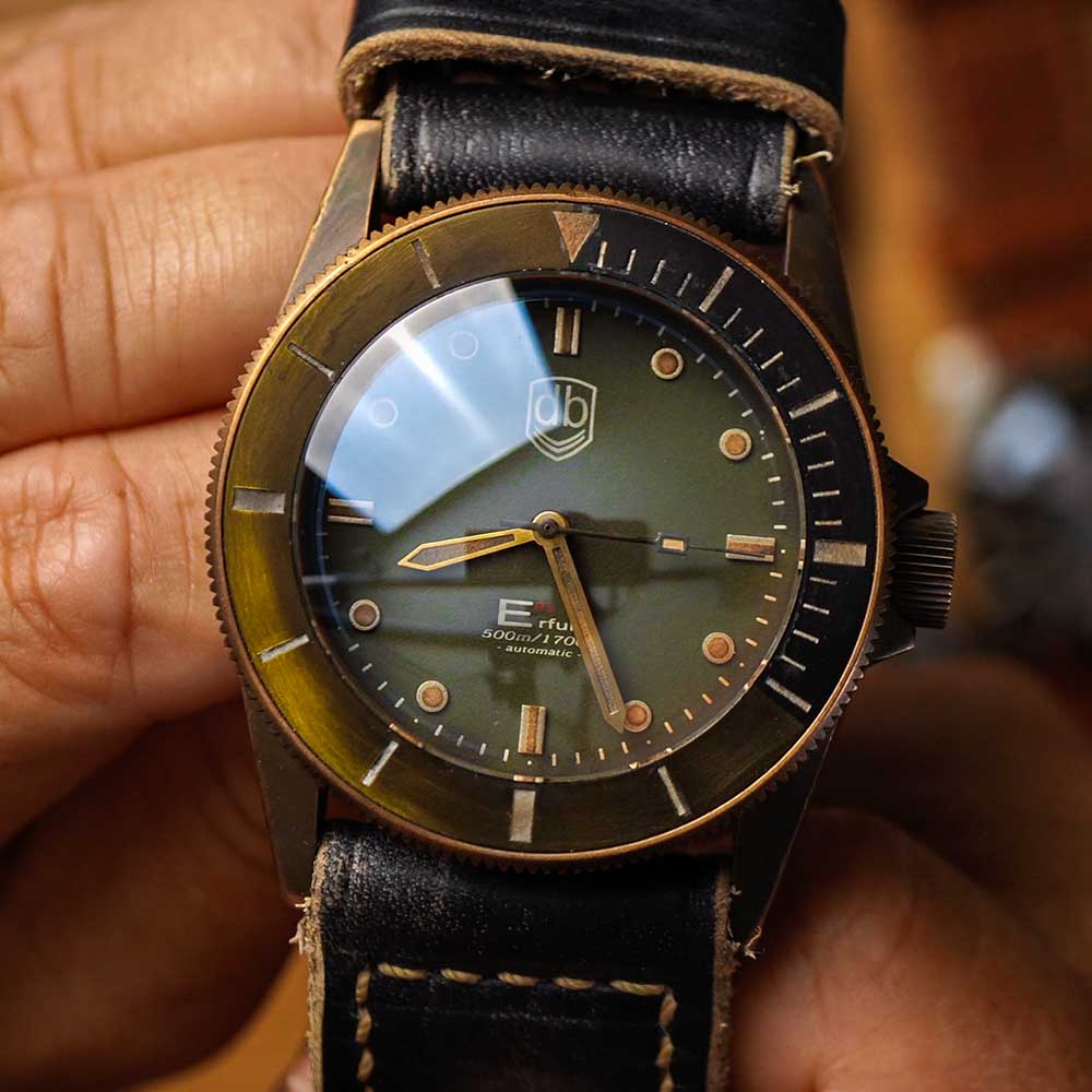 Vintage VDB E23 Historical Bronze Taucheruhr