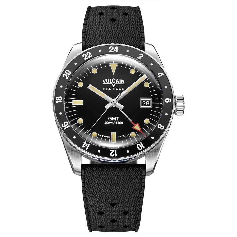 Vulcain Skindiver GMT - Black Luminova Beige 680174A07.BHM286