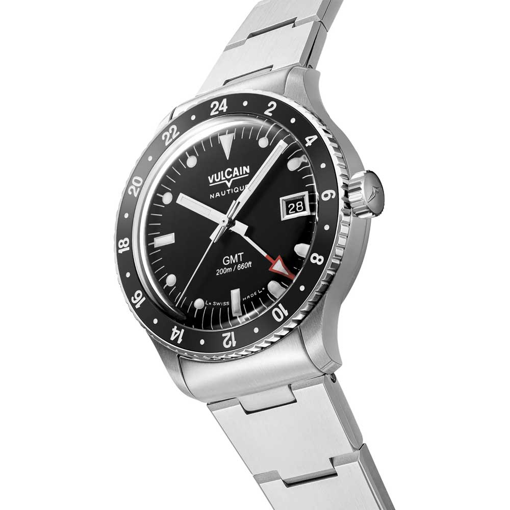 Vulcain Skindiver GMT - Black Luminova White 680174B07.BHM286