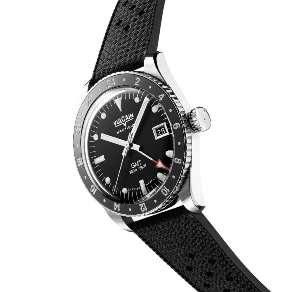 Vulcain Skindiver GMT - Black Luminova White 680174B07.BHM286