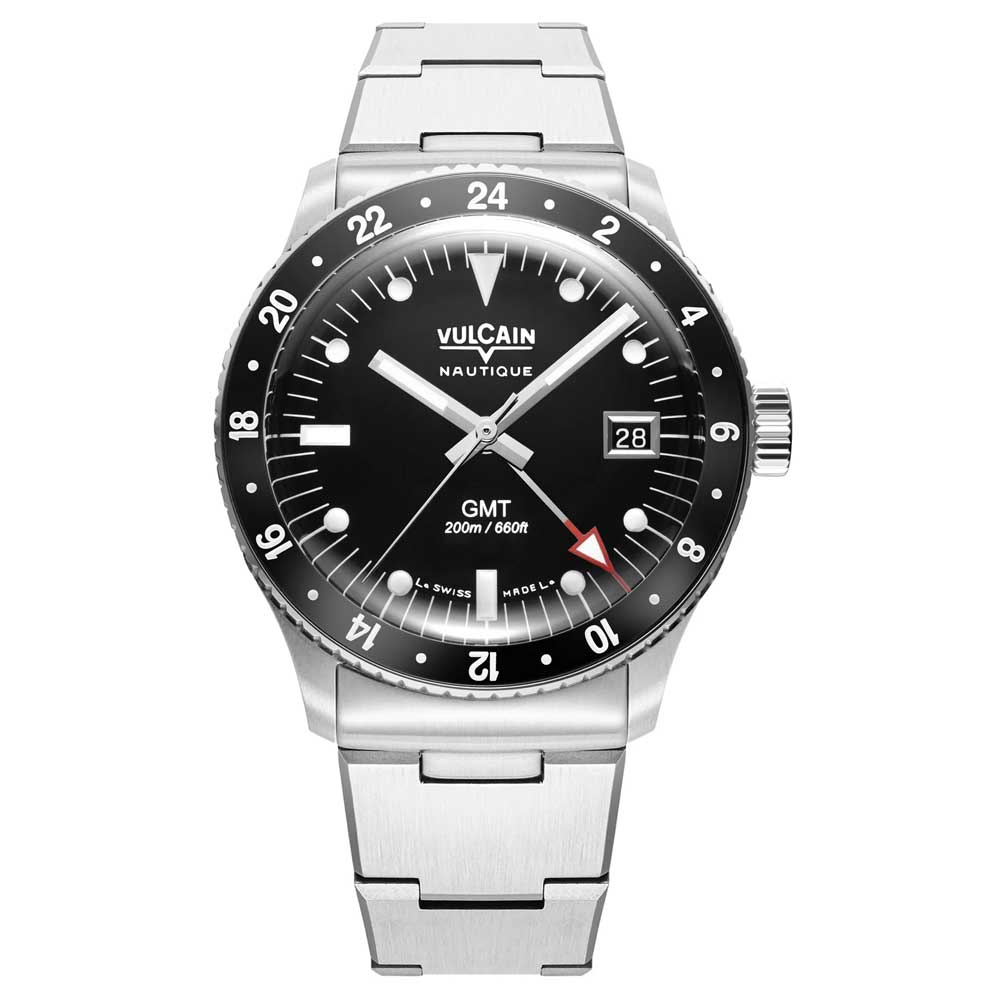 Vulcain Skindiver GMT - Black Luminova White 680174B07.BHM286