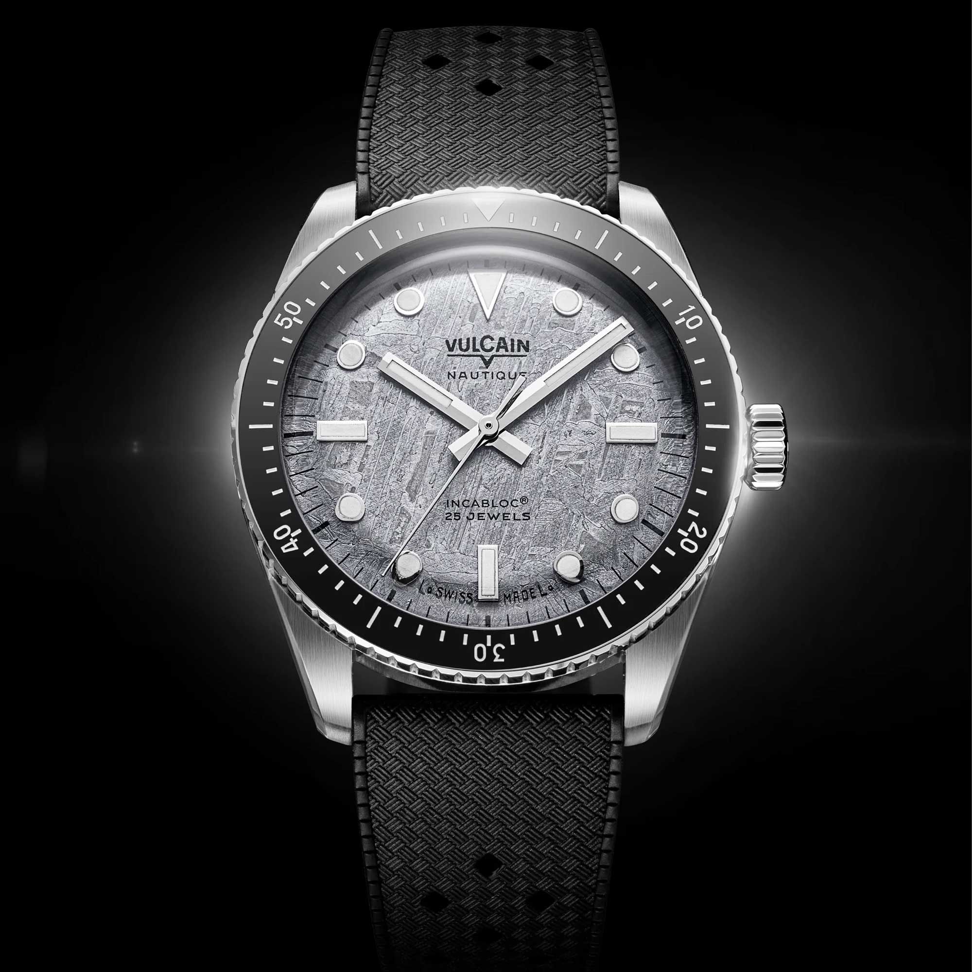 Vulcain Skindiver Náutico GMT - Negro Luminova Blanco 680174B07.BHM286