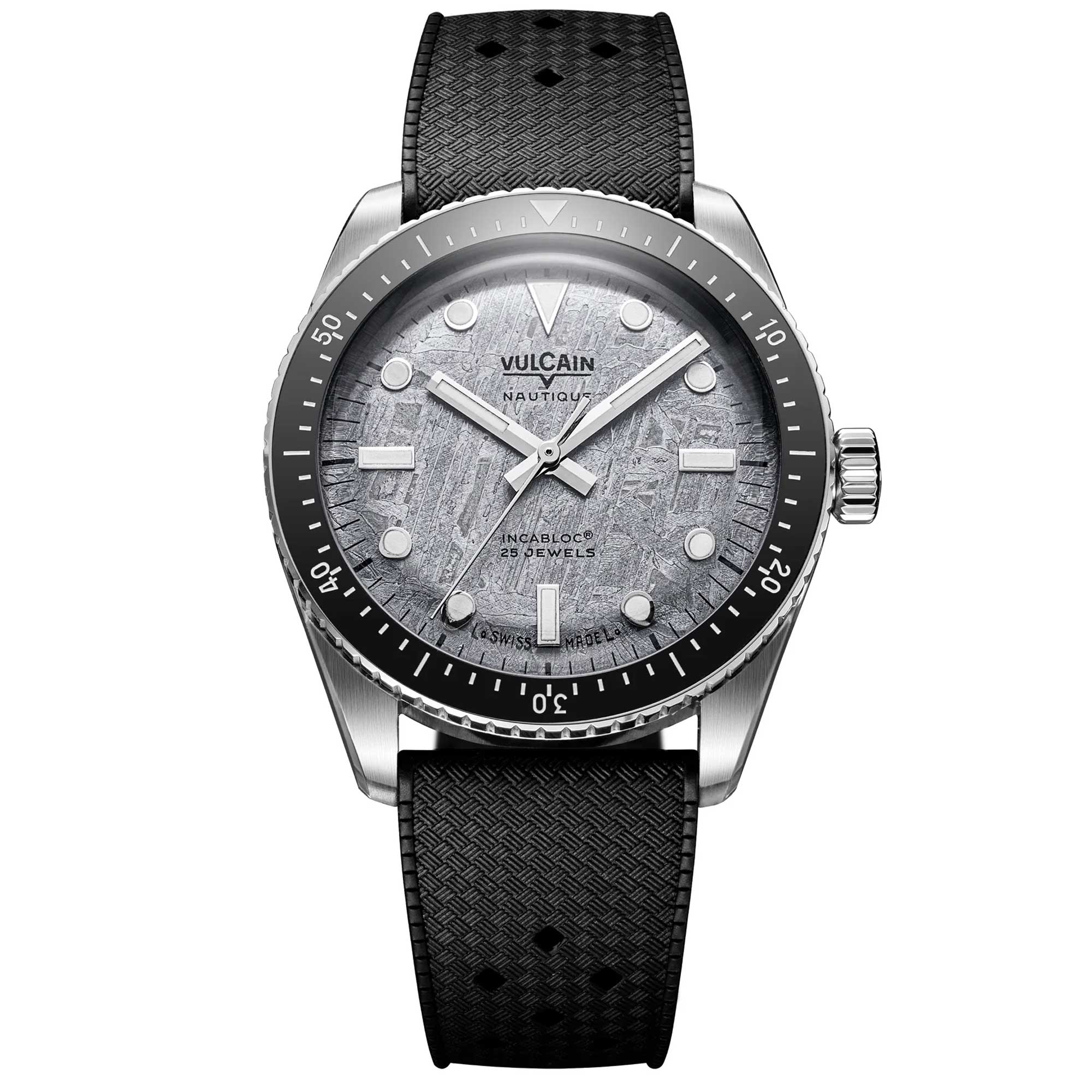 Vulcain Skindiver Náutico GMT - Negro Luminova Blanco 680174B07.BHM286