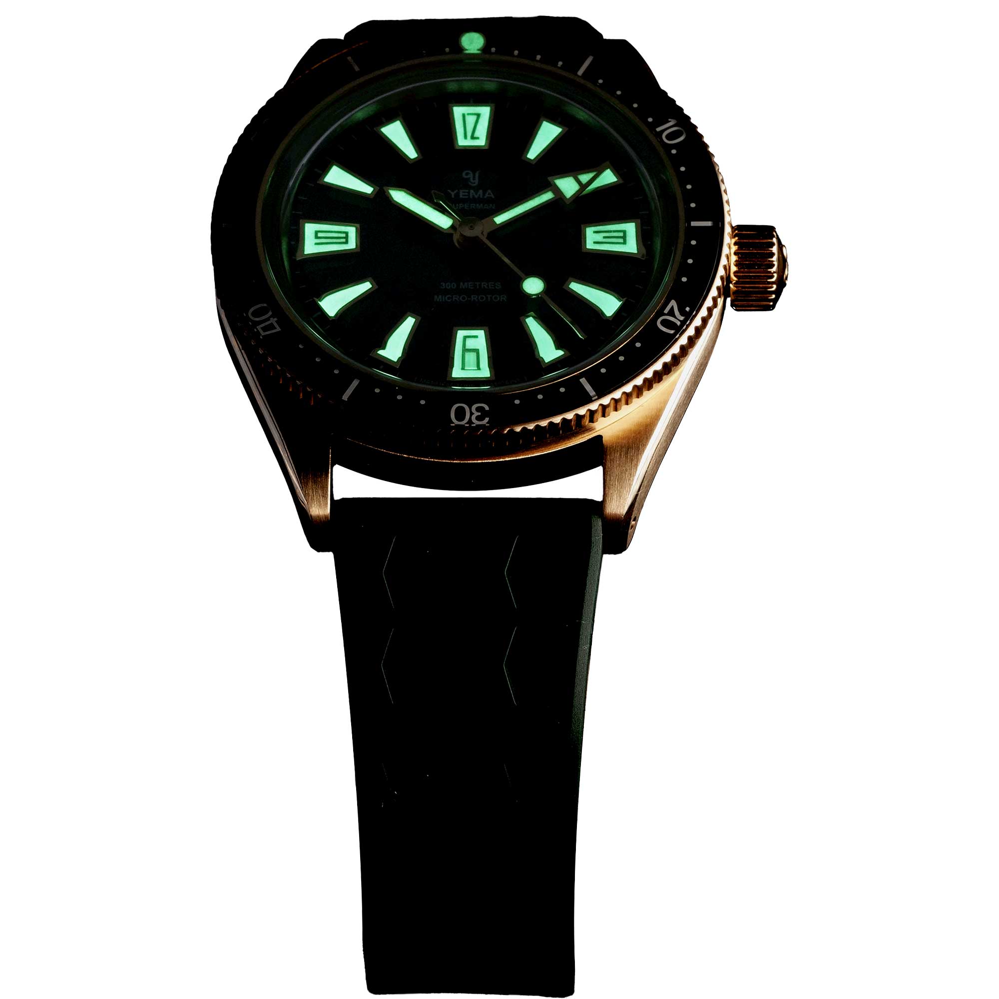 Yema SKIN DIVER SLIM BRONZE CMM.20 Green