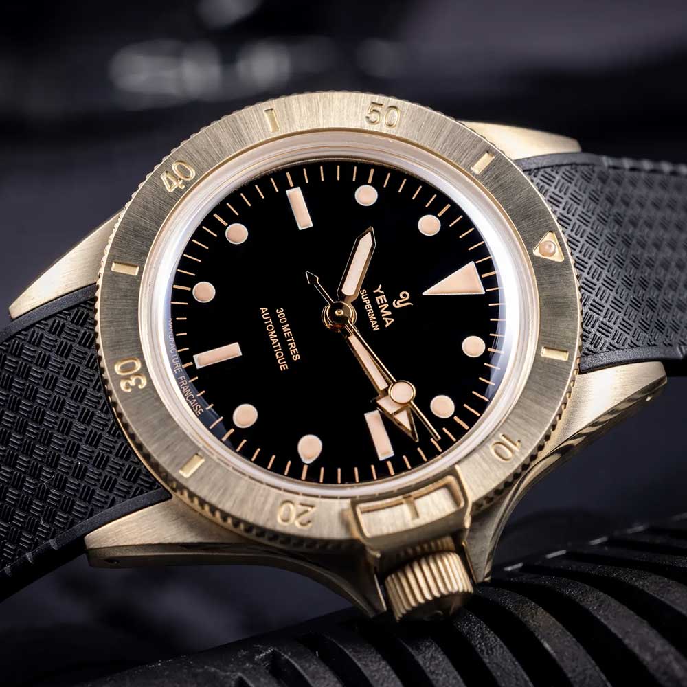 Yema Superman Bronze Schwarz Limited Edition CMM.10 11.13.36.ZN