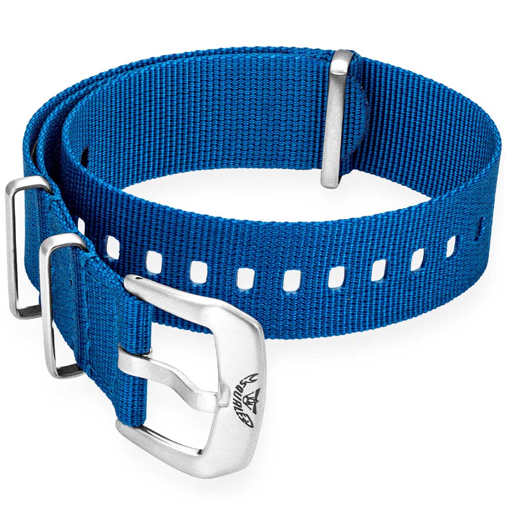 Squale NATO Band Blau 20mm CNABLACC20 & 22mm CNABLACC22