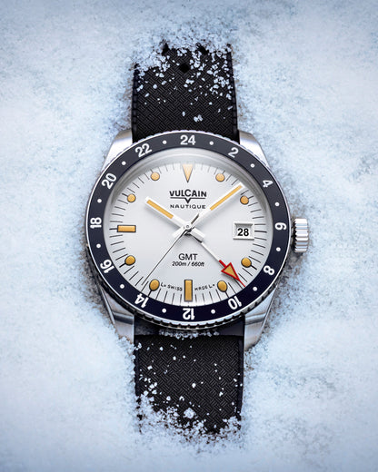 Vulcain Skindiver GMT - White Luminova Beige 680174A57.BHM286