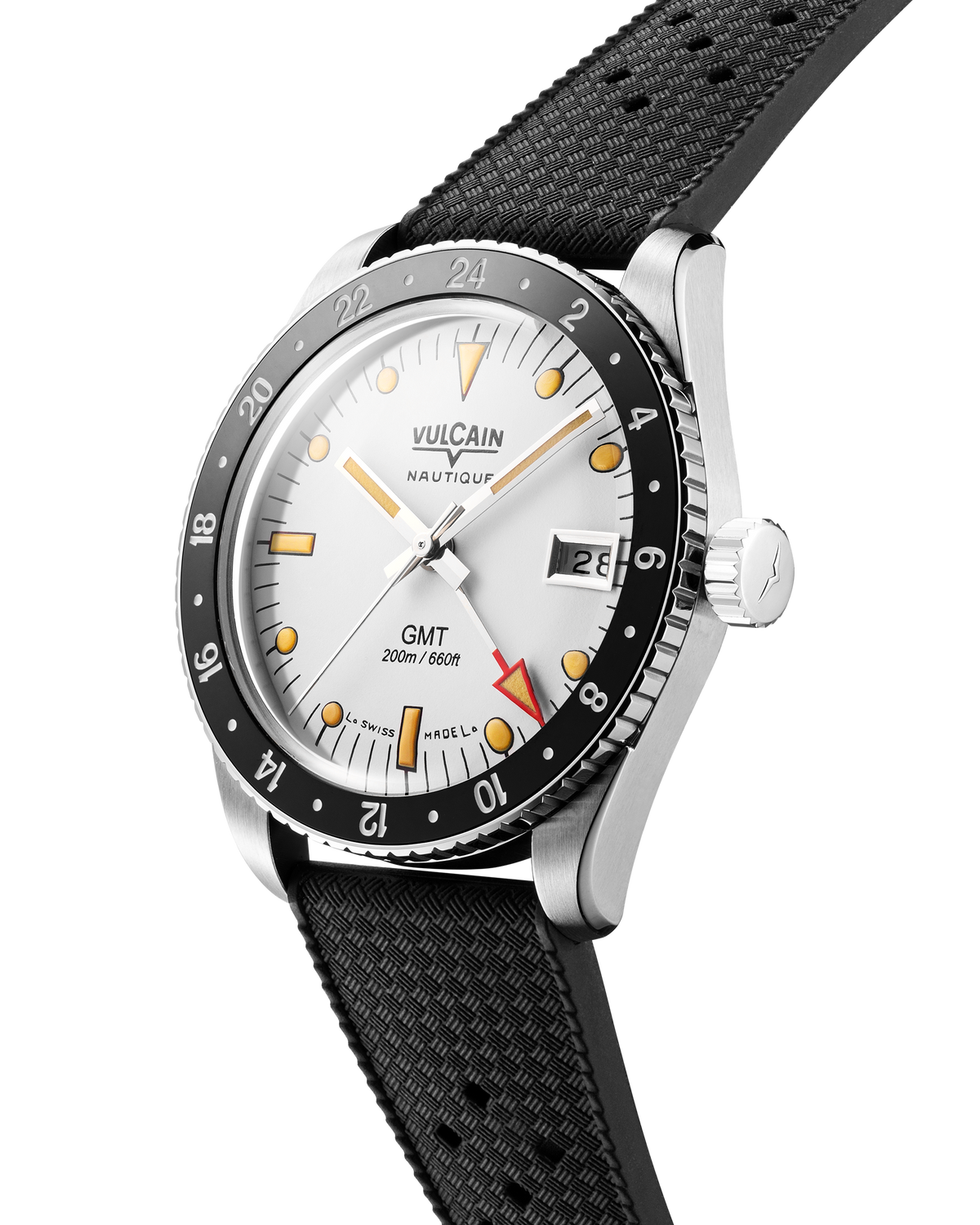 Vulcain Skindiver GMT - White Luminova Beige 680174A57.BHM286