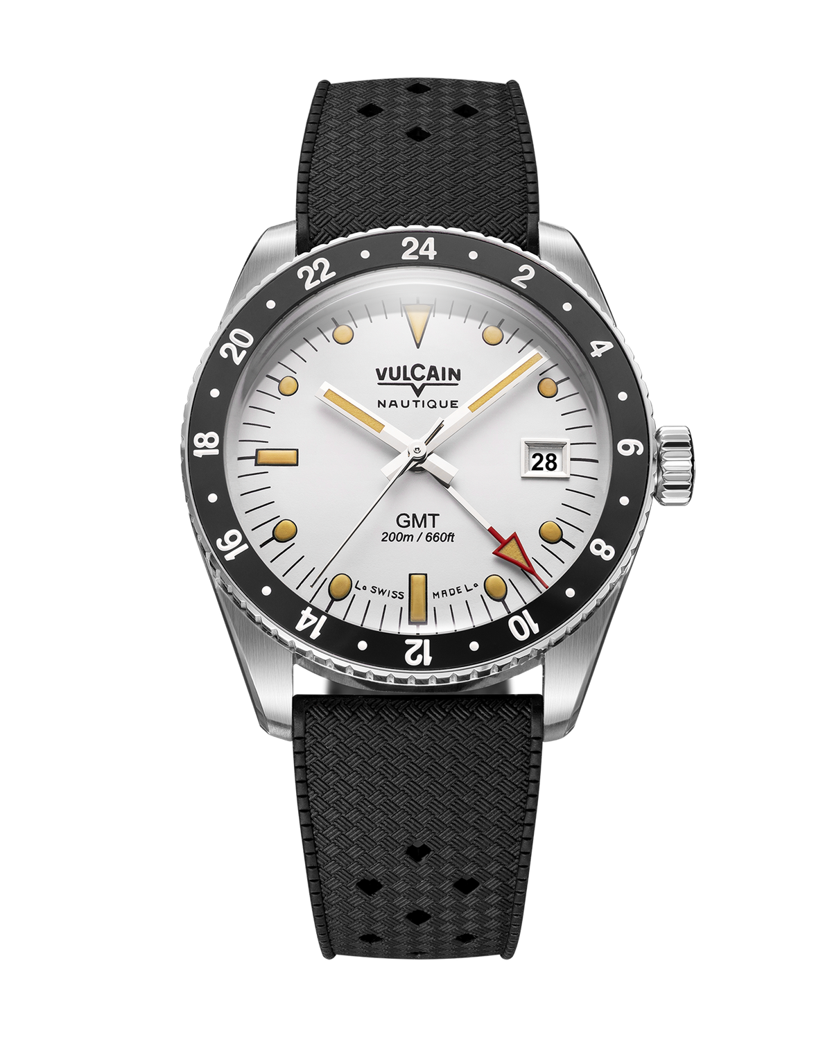 Vulcain Skindiver GMT - White Luminova Beige 680174A57.BHM286