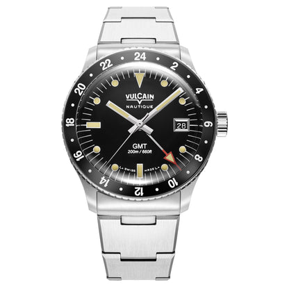 Vulcain Skindiver GMT - Black Luminova Beige 680174A07.BHM286