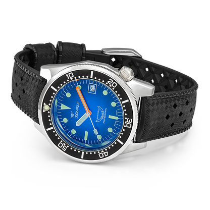 Squale 1521 Blue Ray Rubber 1521PROFD.HT Kautschukband Taucheruhr