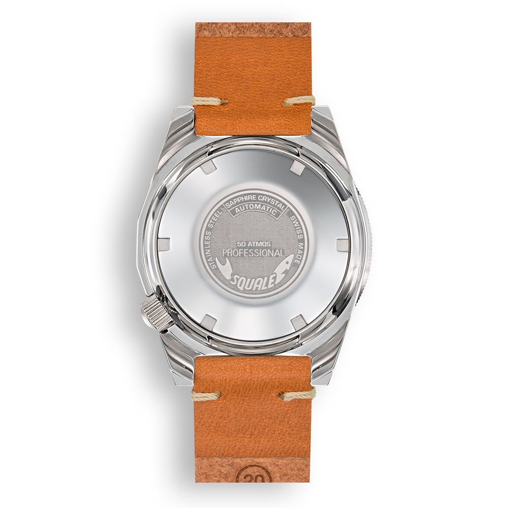 Squale 1521 Blue Blasted Leather 1521BLUEBL.PC Lederband Taucheruhr