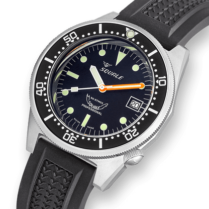 Squale 1521 Black Blasted 1521BKBL.NT Tropical Band Taucheruhr