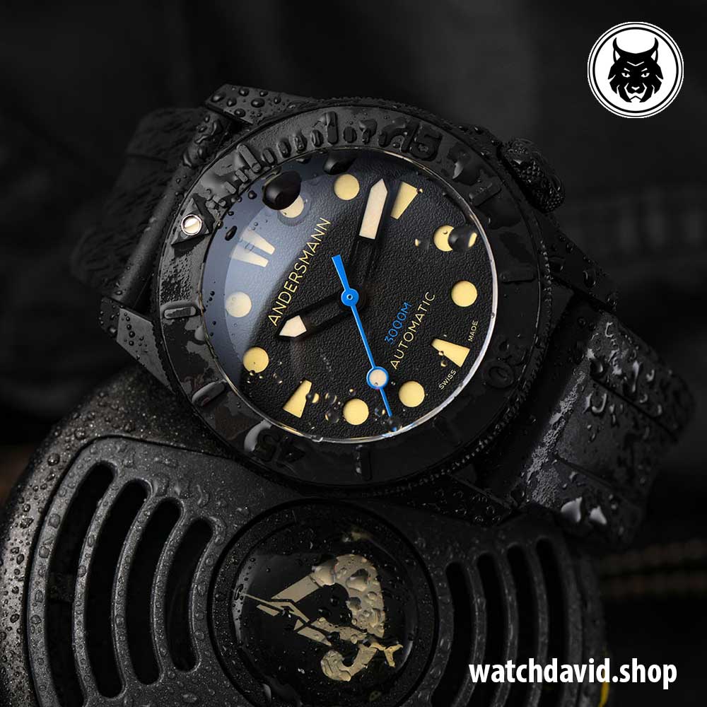 3.000m Taucheruhr Swiss Made - Andersmann DEEP OCEAN ANN0982