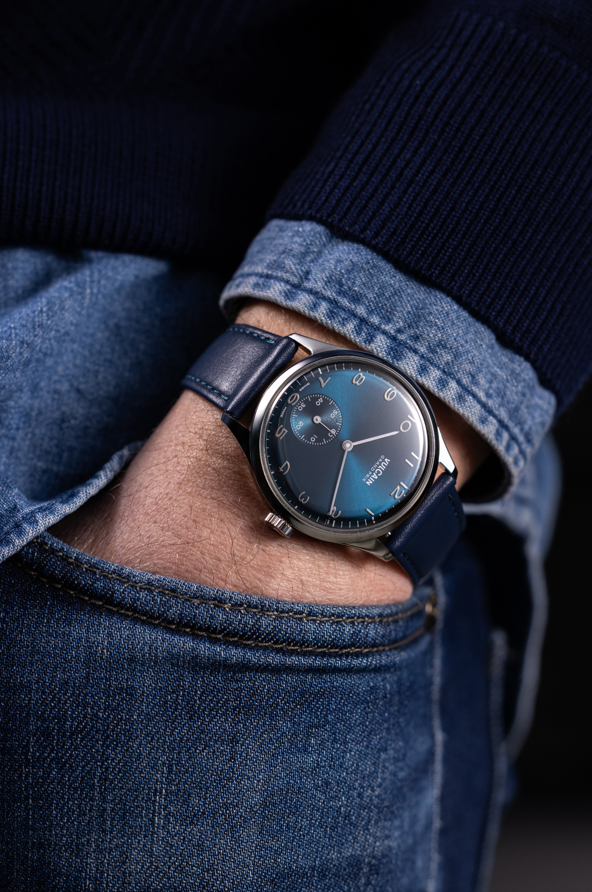 VULCAIN Grand Prix - Small Second Blue