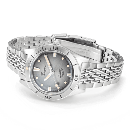 Super Squale Sunray Grey Bracelet SUPERSSG.AC Edelstahlband Taucheruhr