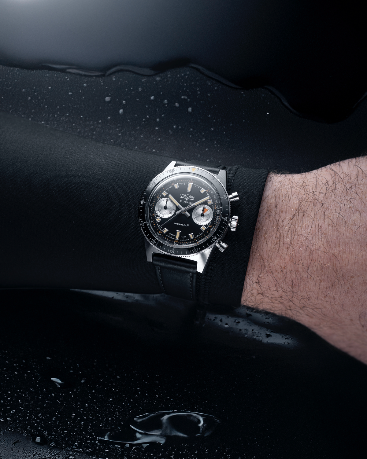 VULCAIN Skindiver Chronograph Black 590176A07.BAC201 590176A07.BHM286