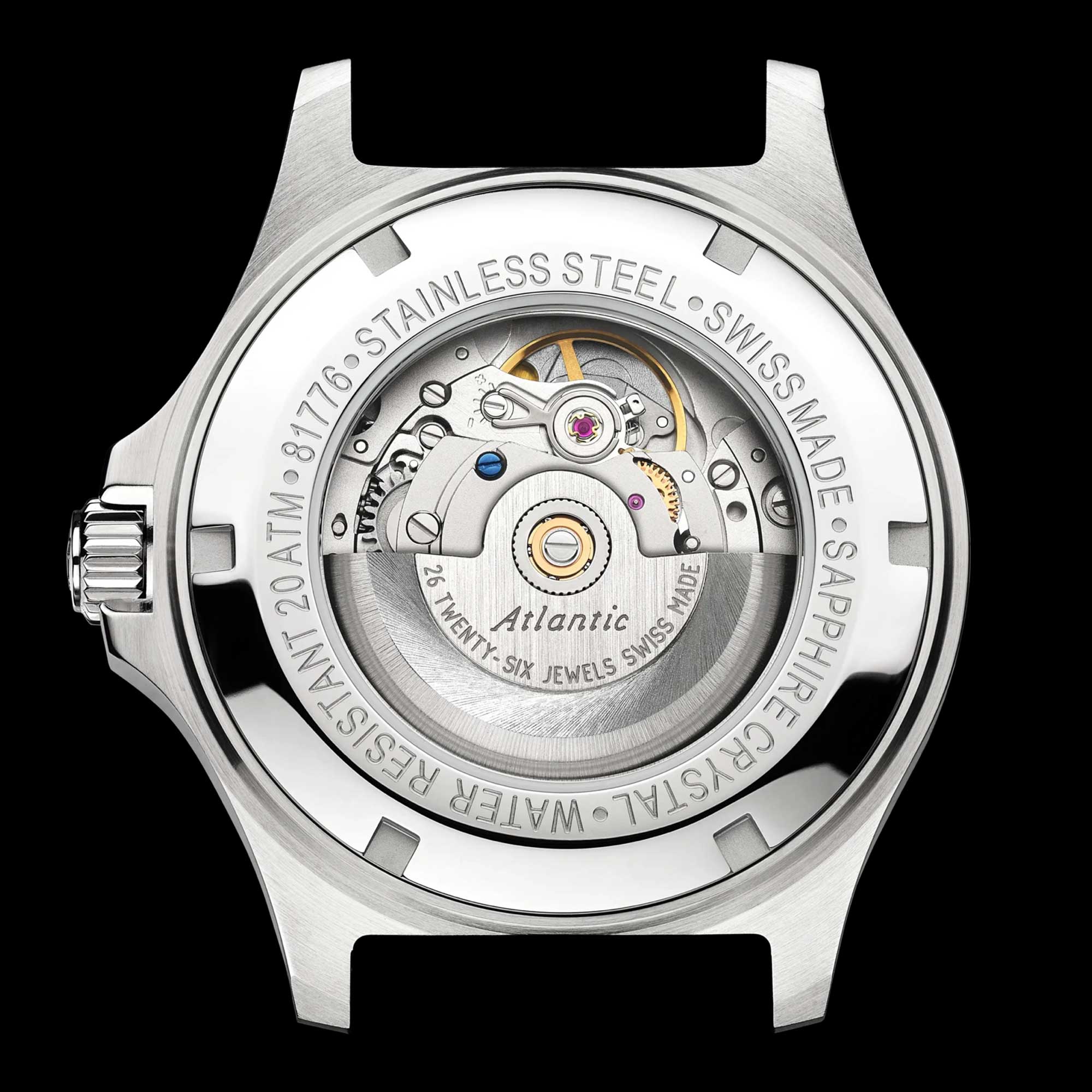 Atlantic Mariner Wave Automatik | Edelstahl/Blau