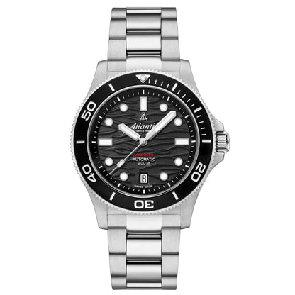 Atlantic Mariner Wave Automatik | Edelstahl/Schwarz