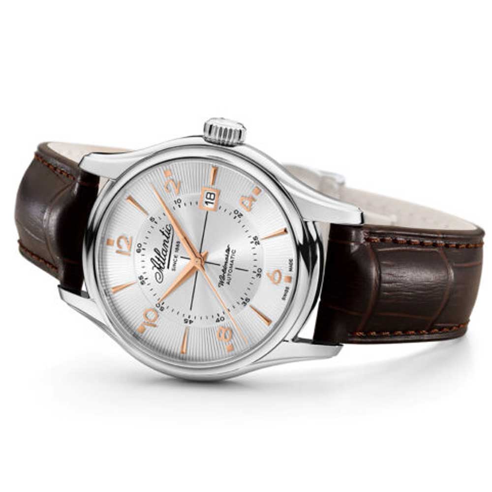 Atlantic Worldmaster 1888 Automatic 40mm | Silver & Rose Gold
