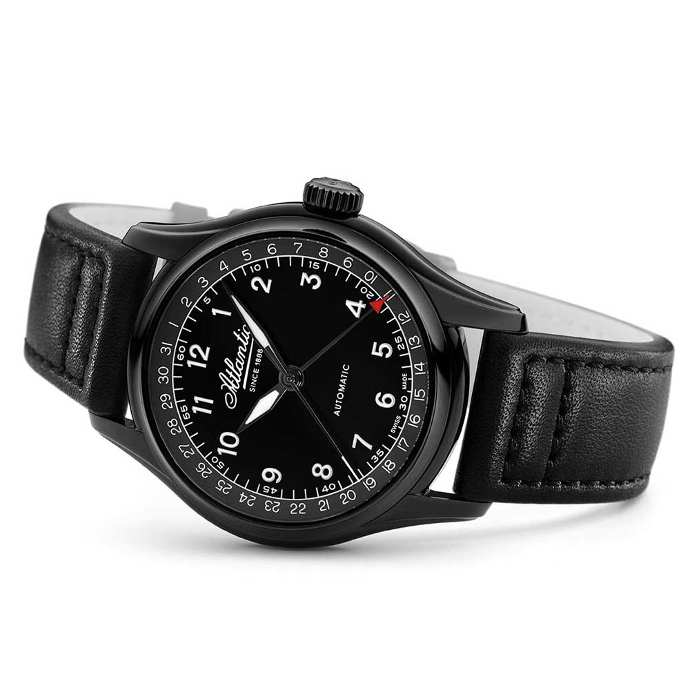 Atlantic Worldmaster Automatic Pointer Date | Black PVD