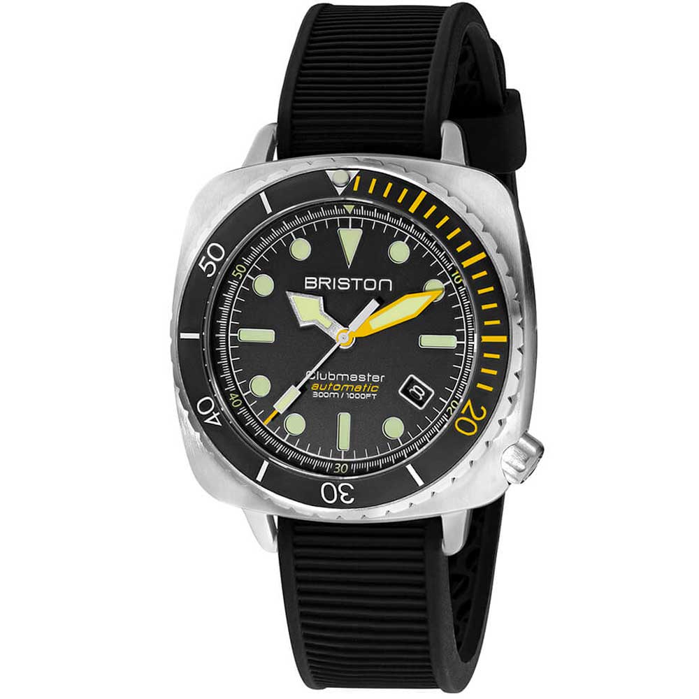 BRISTON CLUBMASTER DIVER PRO ACIER Gelb 20644.S.DP.34.RB