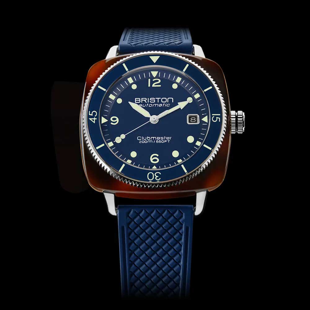 Briston Watches Clubmaster Legend Diver Navy Blue 241740.SA.T.15.FNB