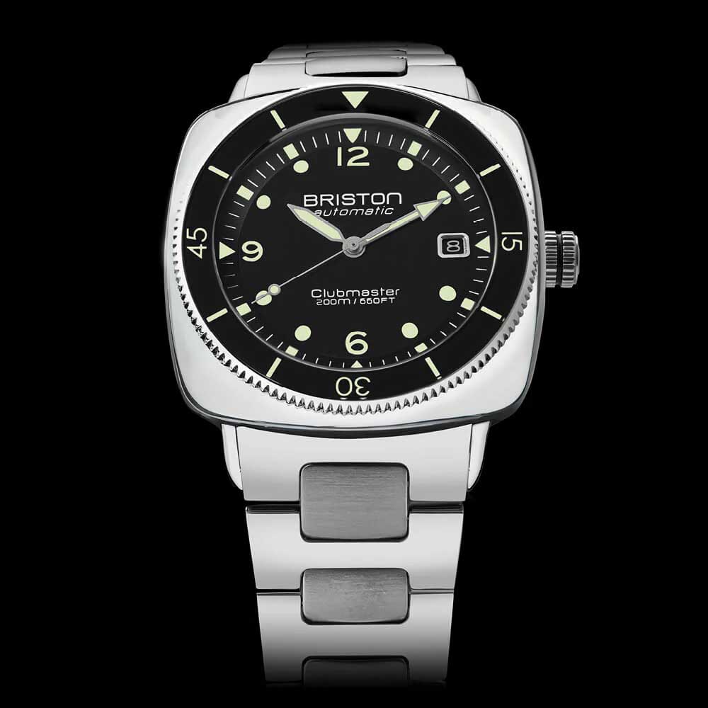 Briston Watches Clubmaster Legend Diver Steel Black 241740.PS.LD.1.SB