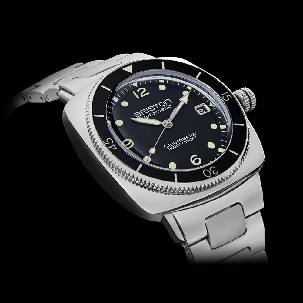 Briston Watches Clubmaster Legend Diver Steel Black 241740.PS.LD.1.SB